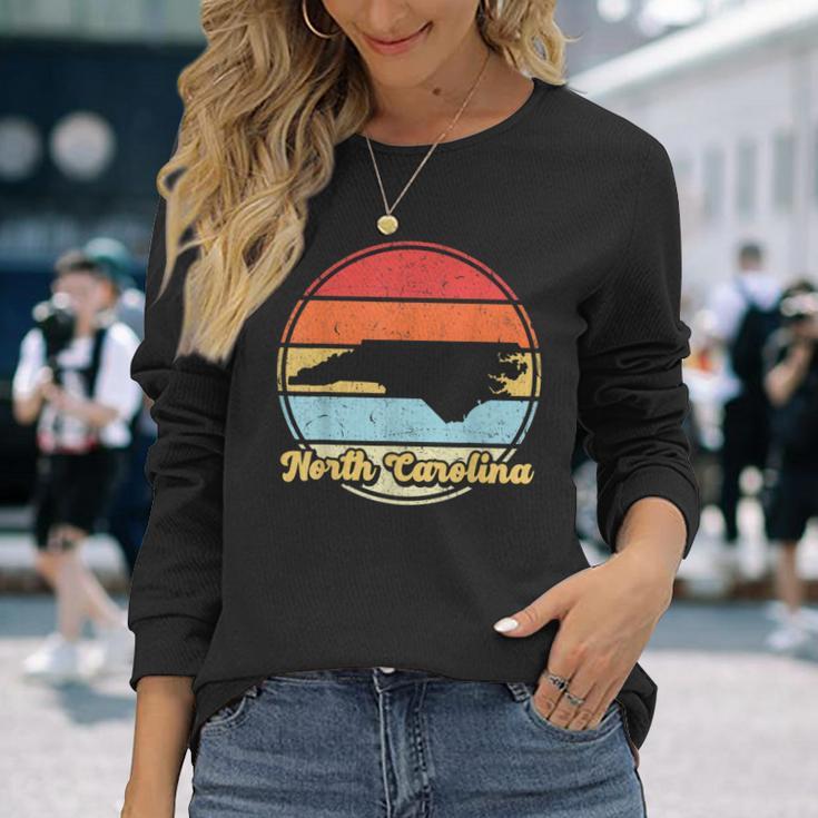 North Carolina Roots Vintage Native Home State Pride Nc Long Sleeve T-Shirt Gifts for Her