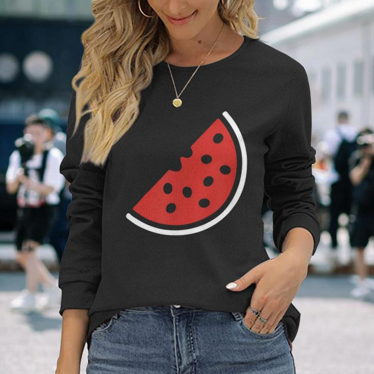 Palestinian Territory Watermelon Long Sleeve T-Shirt Gifts for Her
