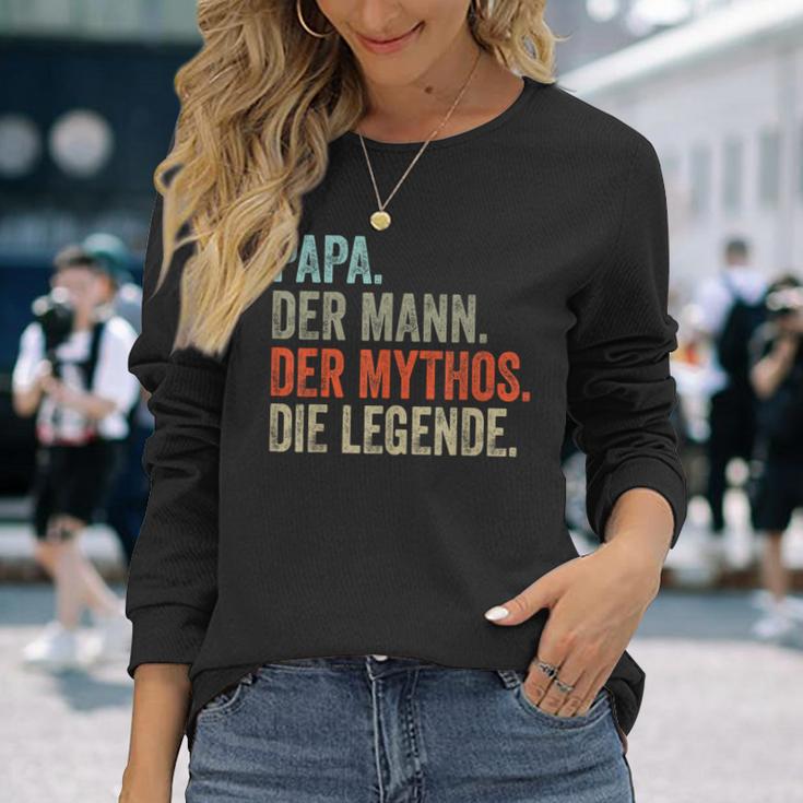 Papa Der Mann The Mythos The Legend Langarmshirts Geschenke für Sie