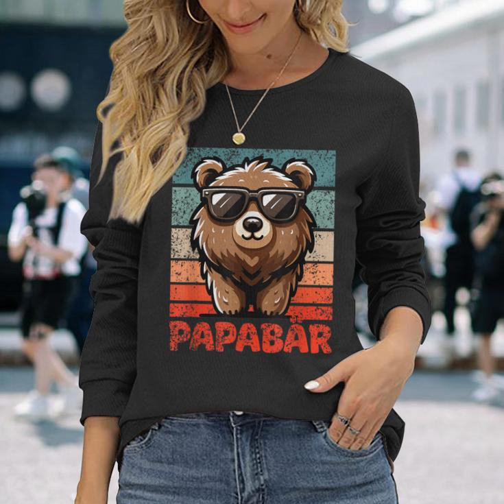 Papabäratertag Bester Papa Bär Langarmshirts Geschenke für Sie