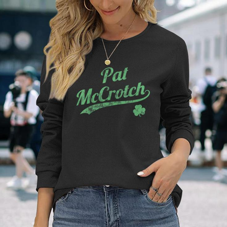 Pat Mccrotch Dirty St Patrick's Day Men's Irish Long Sleeve T-Shirt Gifts for Her