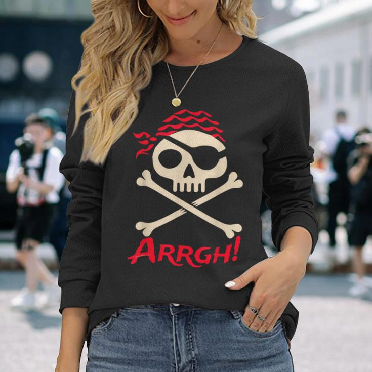 Pirate Argh Boys And Girls Arrgh Pirate Long Sleeve T-Shirt Gifts for Her