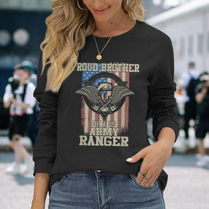 Proud Brother Of Us Army Ranger Long Sleeve T-Shirt Gifts for Her