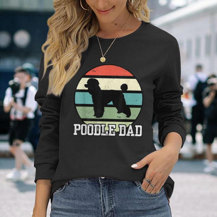 Pudel Papa I Retro Pudel Langarmshirts Geschenke für Sie