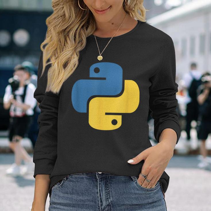 Python Logo Programmer Langarmshirts Geschenke für Sie