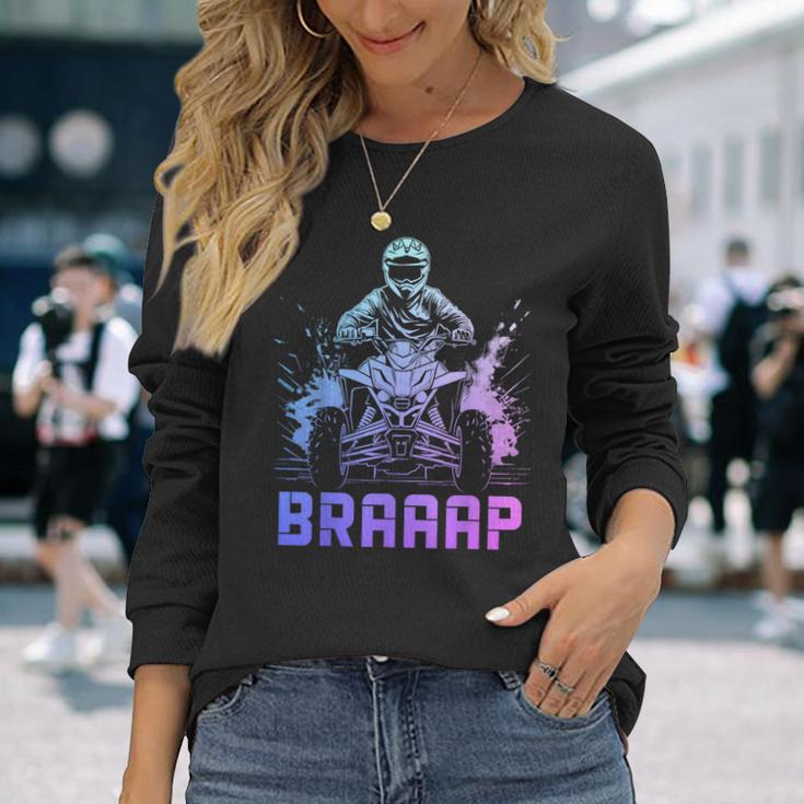 Quad Bike Braap Atv 4 Wheeler Langarmshirts Geschenke für Sie