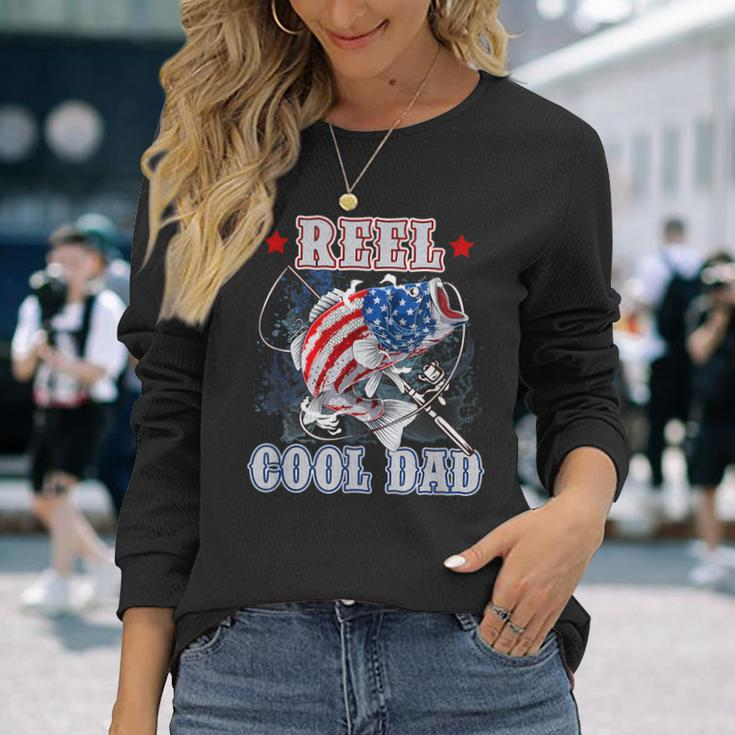 Reel Cool Dad Father's Day Fishing Dad Long Sleeve T-Shirt Gifts for Her