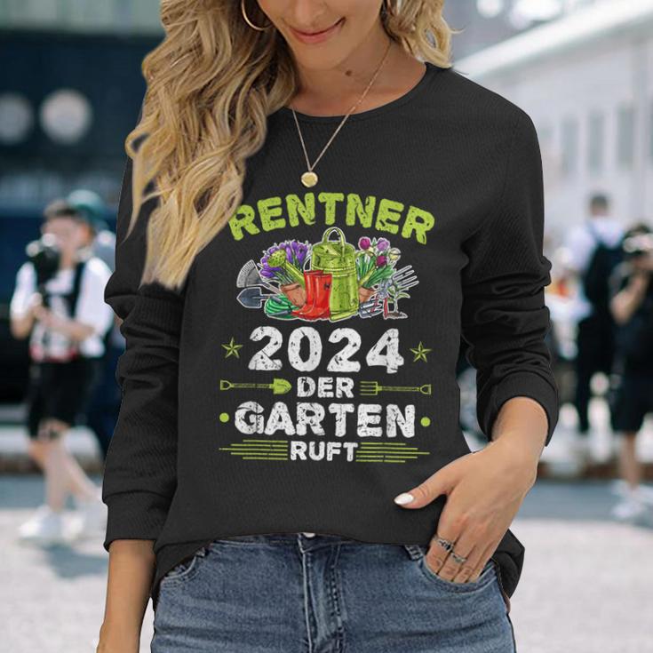 Rentner 2024 Der Garten Ruft Pensionär Hobbygärtner Pensioner Langarmshirts Geschenke für Sie