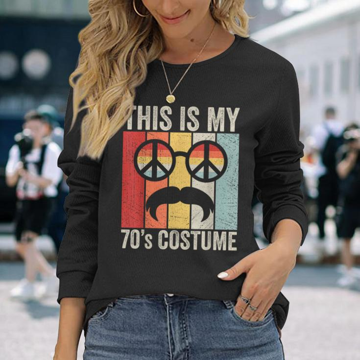 Retro This Is My 70S Costume 70 Styles 1970S Vintage Hippie Long Sleeve T-Shirt Gifts for Her