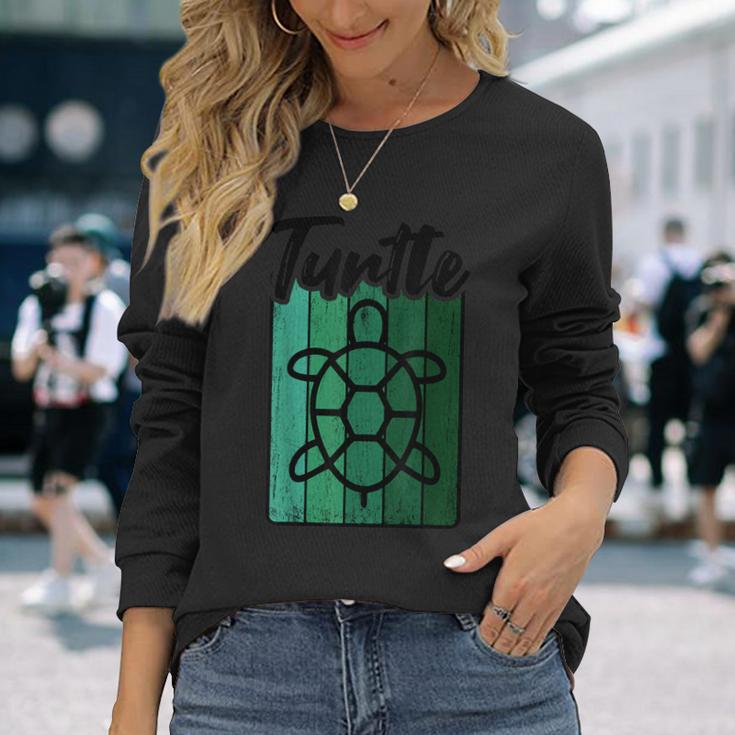 Retro Turtle Vintage Langarmshirts Geschenke für Sie