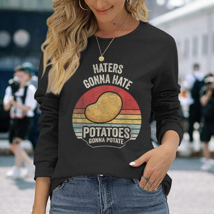 Retro Vintage Potatoes Gonna Potate Potato Lover Long Sleeve T-Shirt Gifts for Her