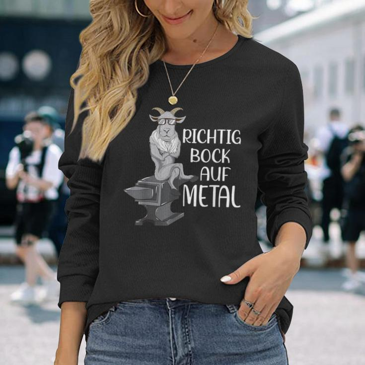 Richtig Bock Auf Metal Heavy Metal Festival Langarmshirts Geschenke für Sie