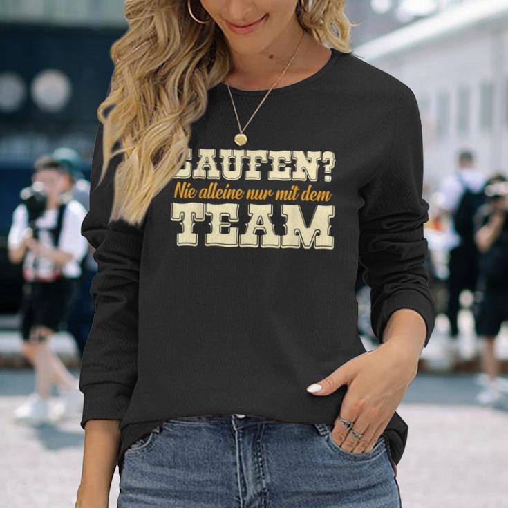 Saufen Nie Alleine Mit Dem Team Carnival Jga Fancy Dress Outfit Langarmshirts Geschenke für Sie