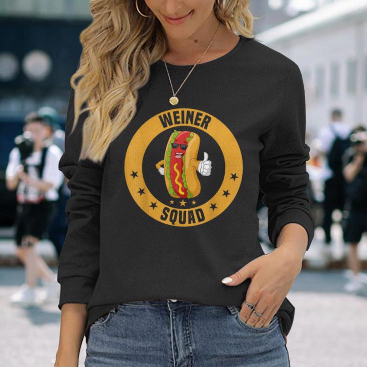 Sausage Weiner Squad Hot Dog Long Sleeve T-Shirt Gifts for Her