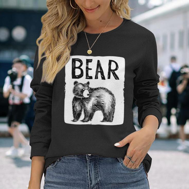 Schöner Amerikanischer Schwarzbär Langarmshirts Geschenke für Sie