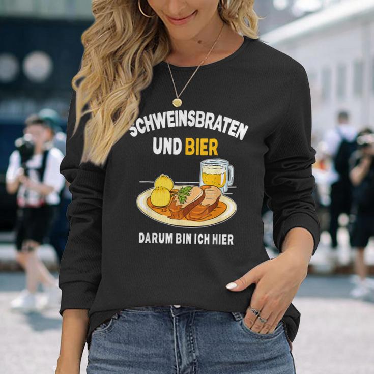 Schweinefraten Bayrisch Brotzeit In Der Wirtschaft Langarmshirts Geschenke für Sie