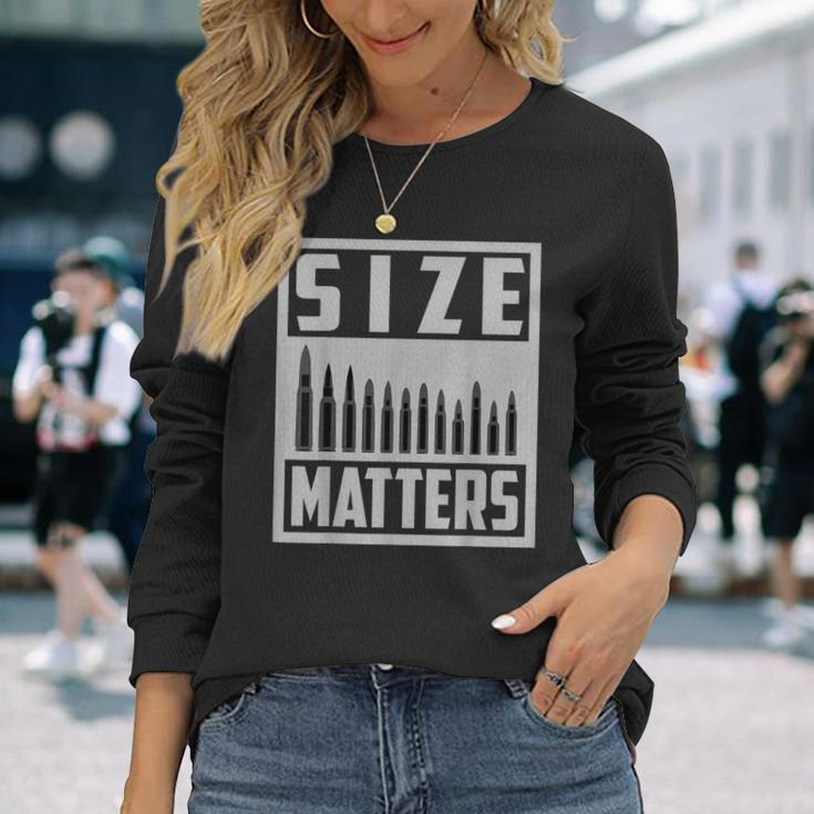 Size Does Matter Cute Expert Hit Man Long Sleeve T-Shirt Gifts for Her