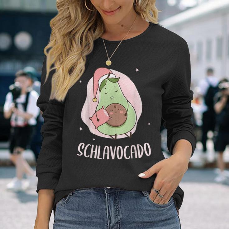 Sleep Avocado Sleep Pyjamas Slavocado Black Langarmshirts Geschenke für Sie