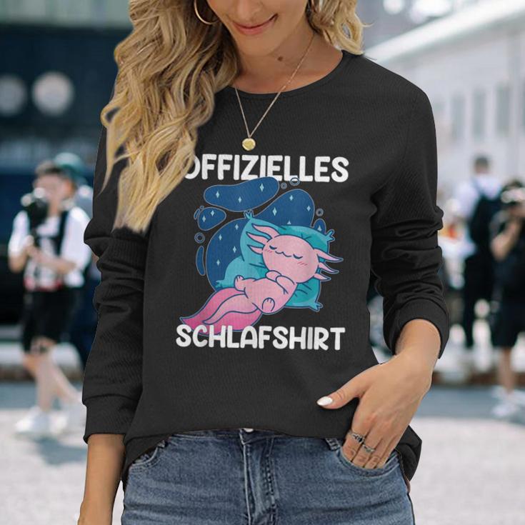 Sleep Axolotl Pyjamas Axolotls Langarmshirts Geschenke für Sie