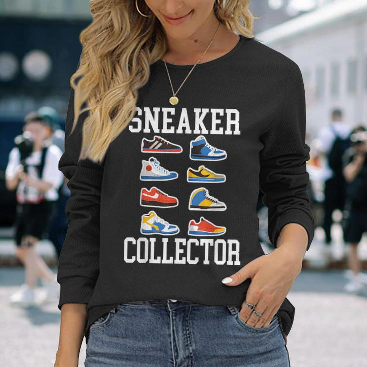 Sneaker Collector Sneakerhead Shoe Lover I Love Sneakers Long Sleeve T-Shirt Gifts for Her