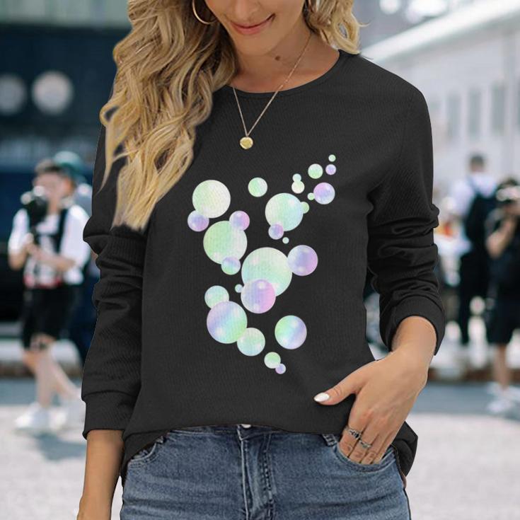 Soap Bubbles Colourful Pastel Colours Langarmshirts Geschenke für Sie