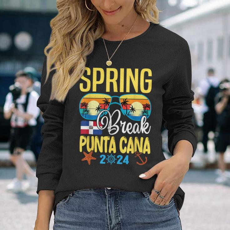 Spring Break 2024 Punta Cana Family Matching Vacation Long Sleeve T-Shirt Gifts for Her