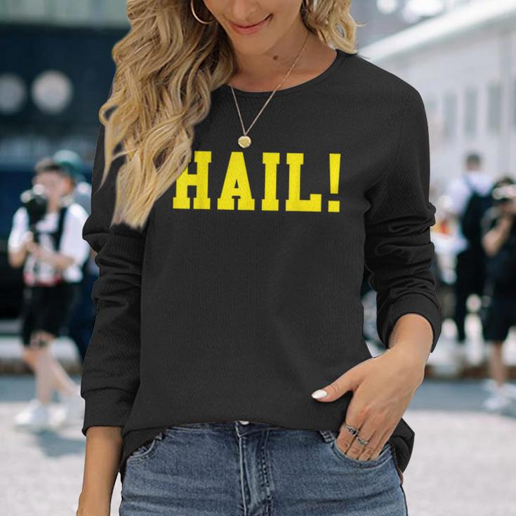 State Of Michigan Hail U M Ann Arbor Mi Aa Long Sleeve T-Shirt Gifts for Her