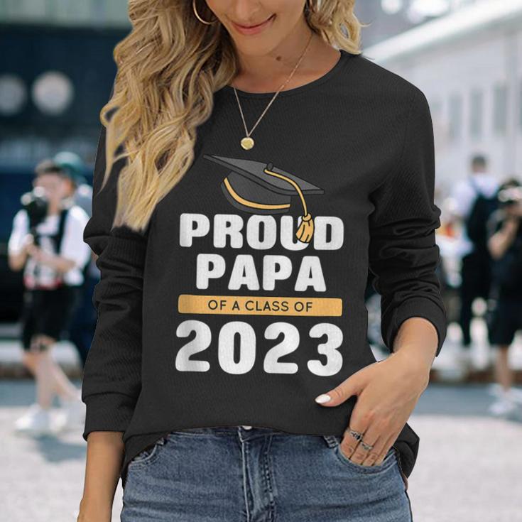 Stolzer Papa Eines Absolventen Der Klasse 2023 Senior 23 Gra Langarmshirts Geschenke für Sie