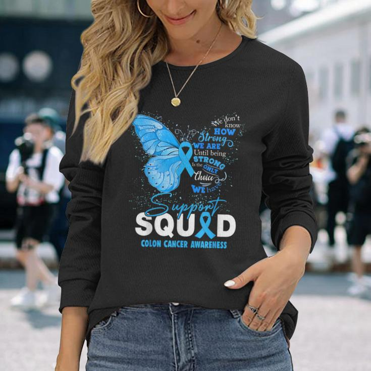 Support Aquad Butterfly Long Sleeve T-Shirt Gifts for Her