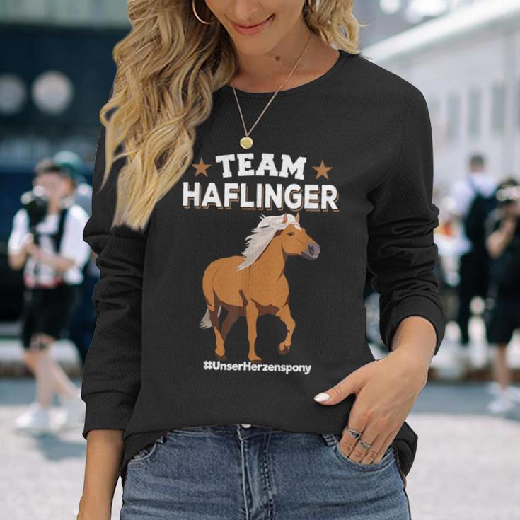 Team Haflinger Unserherzenspony Haflinger Pony Langarmshirts Geschenke für Sie