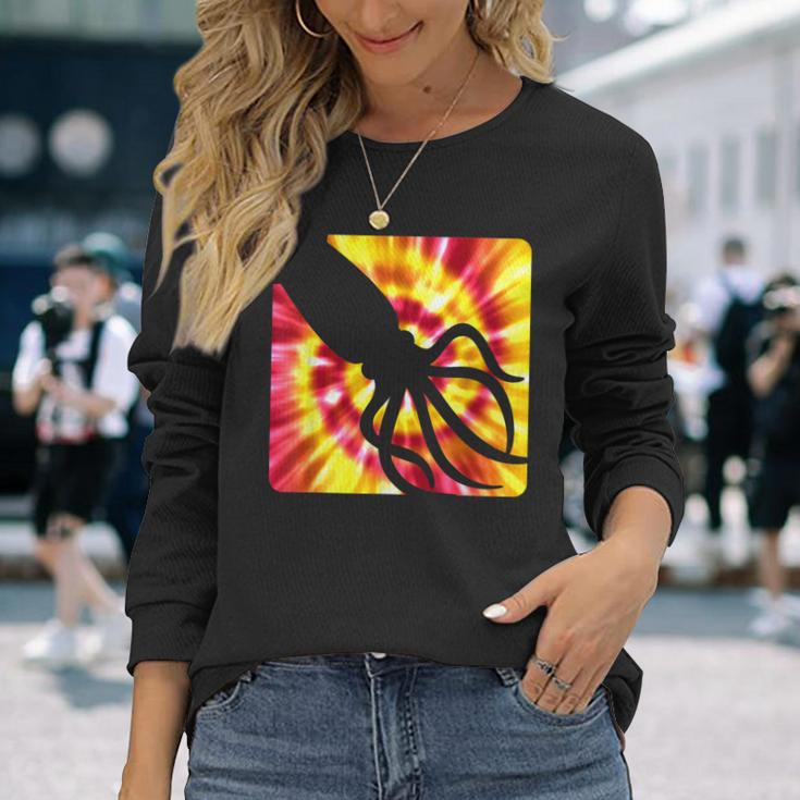 Tie Dye Squid For Squid Lovers Long Sleeve T-Shirt Gifts for Her