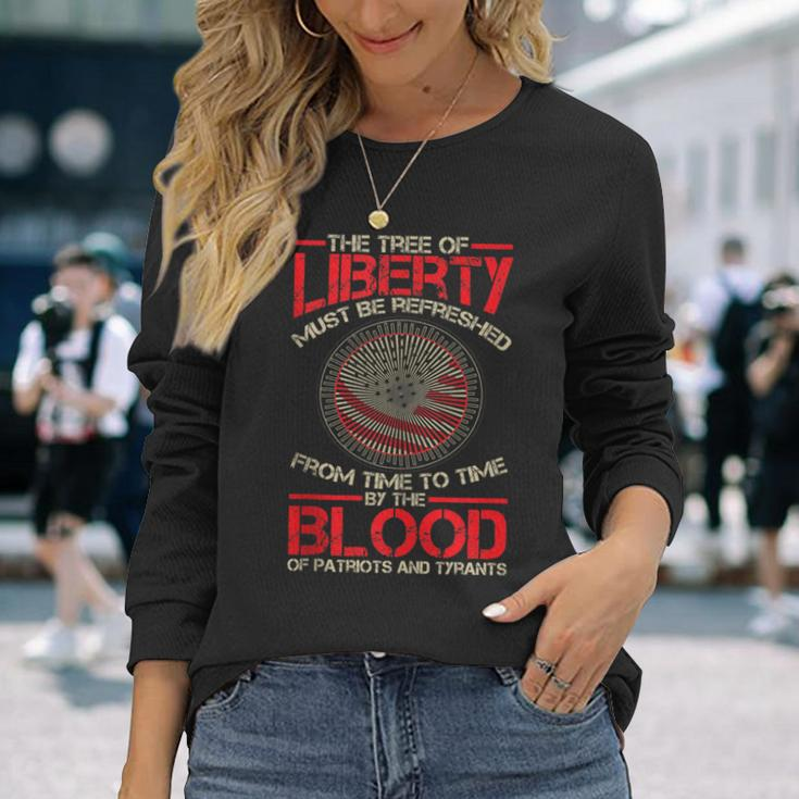 Tree Of Liberty Blood Of Tyrants Long Sleeve T-Shirt Gifts for Her