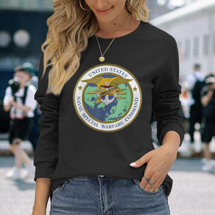 Us Naval Special Warfare Command Nswc Military Veteran Long Sleeve T-Shirt Gifts for Her