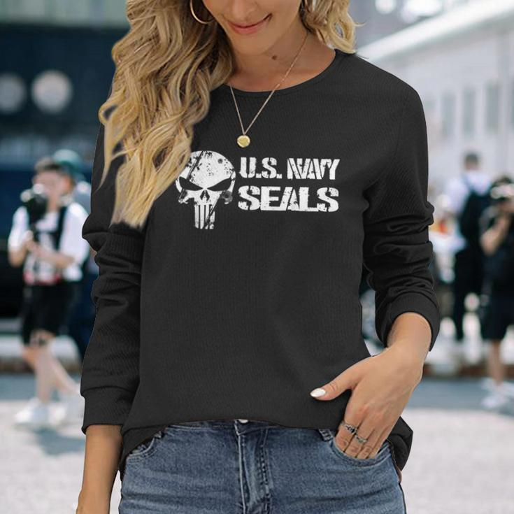 Us Navy Original Navy Seals Long Sleeve T-Shirt Gifts for Her