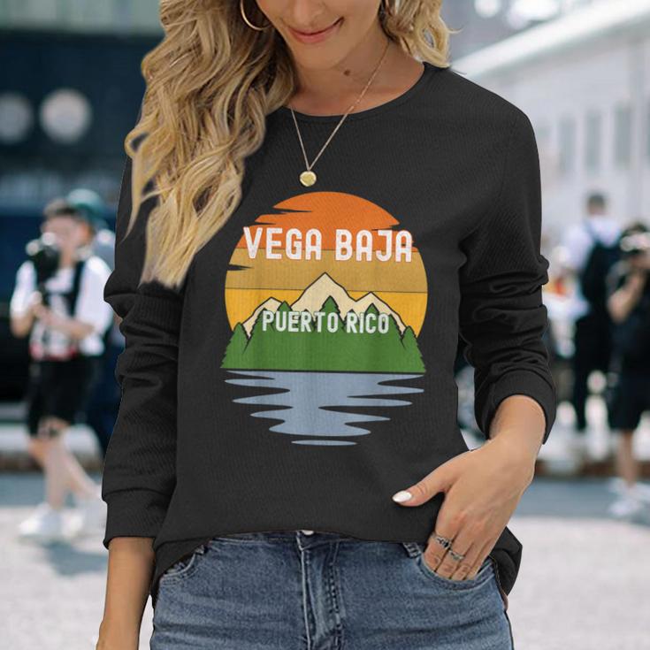 From Vega Baja Puerto Rico Vintage Sunset Long Sleeve T-Shirt Gifts for Her