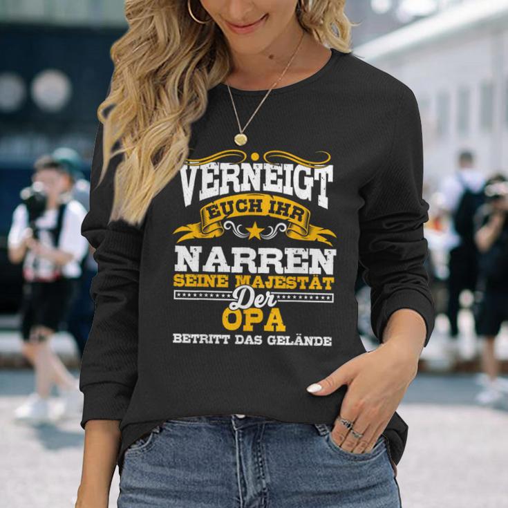 Veiren Sein Majestät Der Opa Veignt Dich Ihr N Langarmshirts Geschenke für Sie