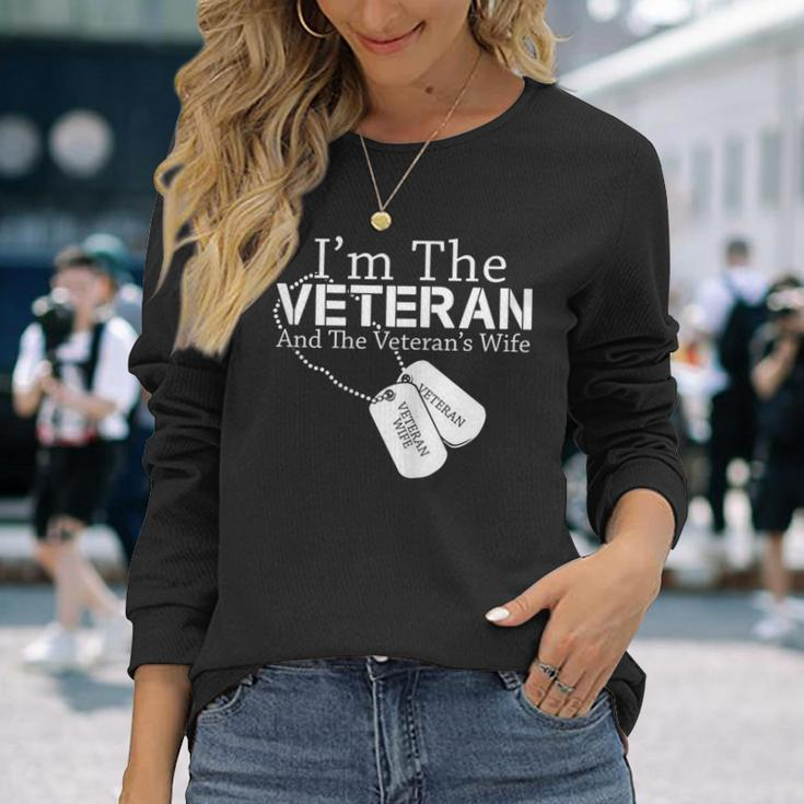 I Am The Veteran Veterans Day Us Military Patriotic Long Sleeve T-Shirt Gifts for Her