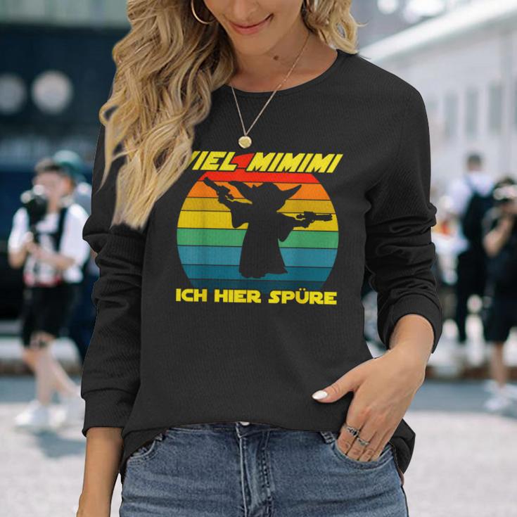 Viel Mimimi Ich Hier Spüre Mimimimi Slogan Langarmshirts Geschenke für Sie