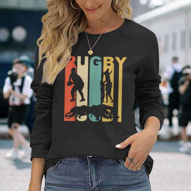 Vintage 1970'S Style Rugby Long Sleeve T-Shirt Gifts for Her