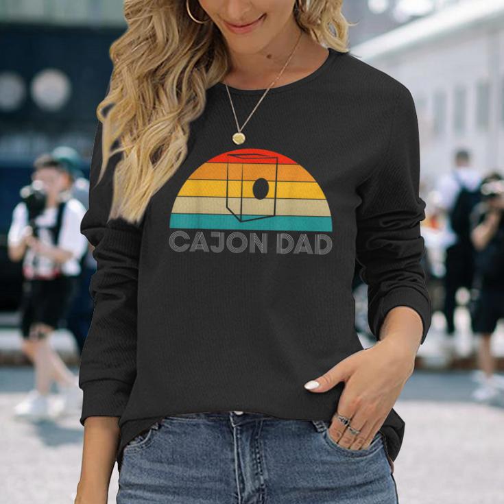 Vintage Retro Cajon Dadater Papaatertag Langarmshirts Geschenke für Sie