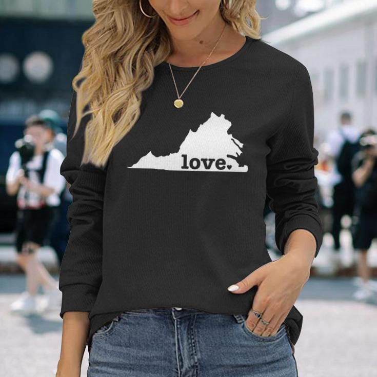Virginia Love Hometown State Pride Long Sleeve T-Shirt Gifts for Her