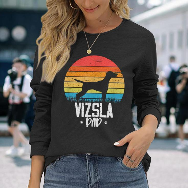 Vizsla Hund Papa Papa Für Eltern Langarmshirts Geschenke für Sie