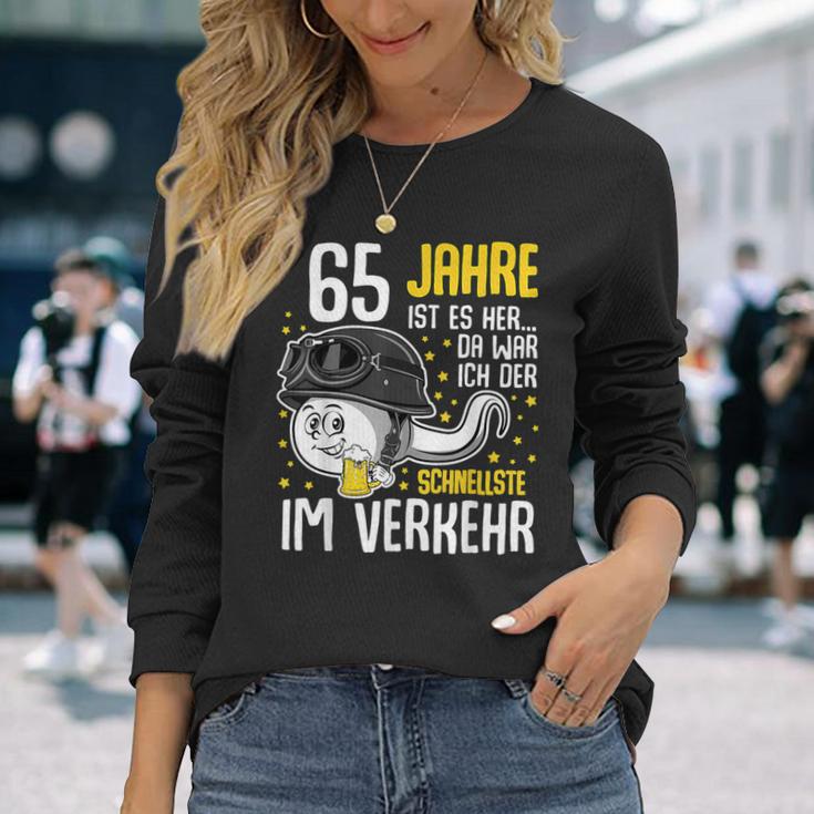 Vor 65 Jahren Der Fastest In Traffic 65Th Birthday Man Langarmshirts Geschenke für Sie