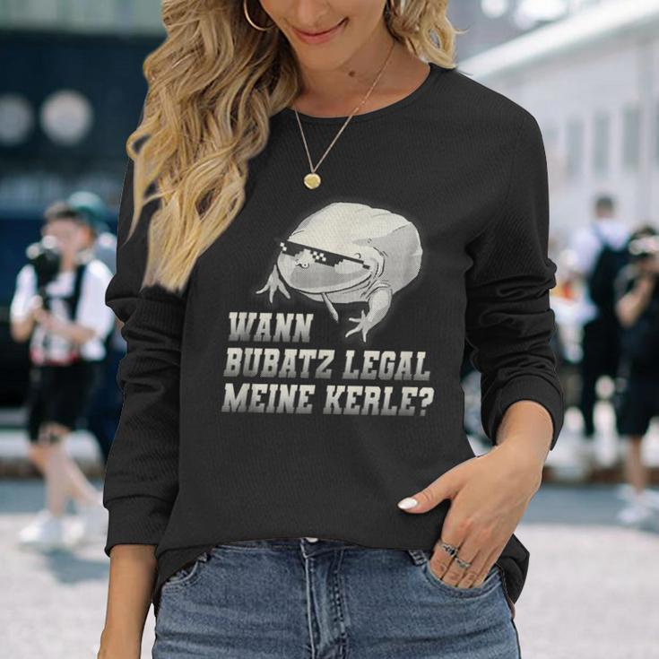 Wann Bubatz Legal Meine Kerle Retro Langarmshirts Geschenke für Sie