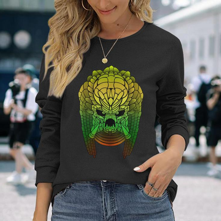 Yautja Sci-Fi Monster Long Sleeve T-Shirt Gifts for Her