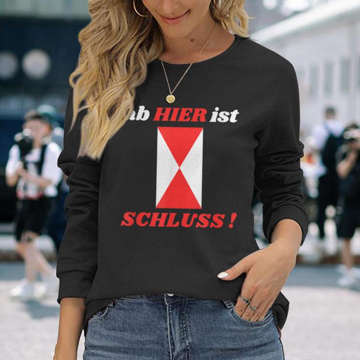 Zg2 Ab Hier Ist Schluss Langarmshirts Geschenke für Sie