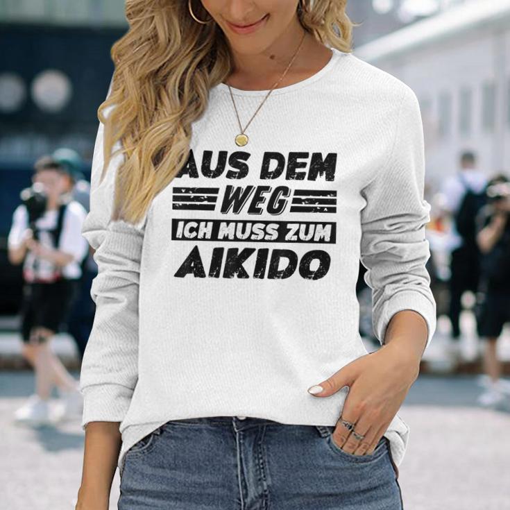 Aikido Hobby Lustiger Aikido Spruch Langarmshirts Geschenke für Sie