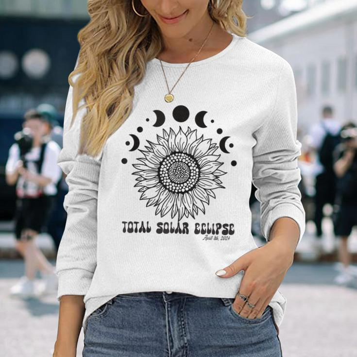 America Totality Spring 40824 Total Solar Eclipse 2024 Long Sleeve T-Shirt Gifts for Her