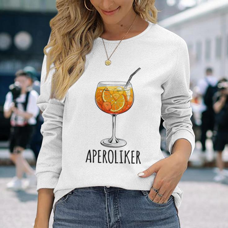 Aperoliker Team Spritz Fan Team Aperoliker Gray Langarmshirts Geschenke für Sie