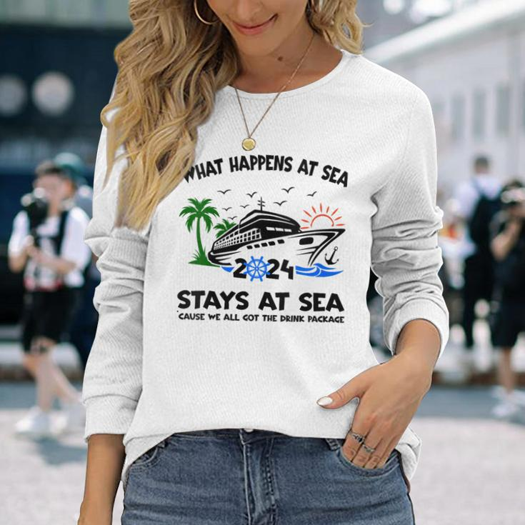 Aw Ship Its A Family Trip And Friends Group Cruise 2024 Long Sleeve T-Shirt Gifts for Her